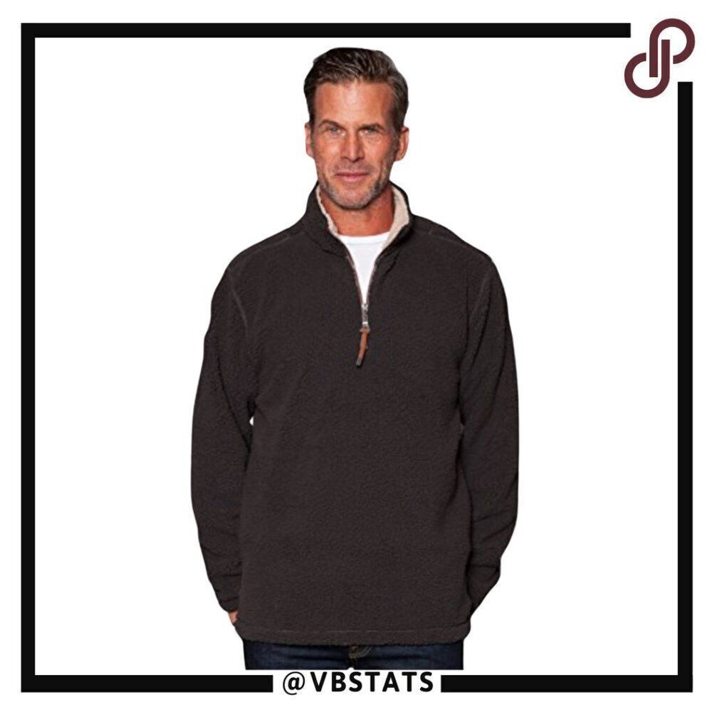 True Grit 1/2 Zip Sueded Soft Sherpa Midnight Jacket‎ in Size Medium